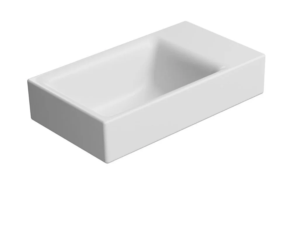 Objednat Nyní Gsi Nubes Keramické Umývátko 40x23cm, Broušená Spodní Hrana, Bez Otvoru, Pravé/levé, Bílá Mat