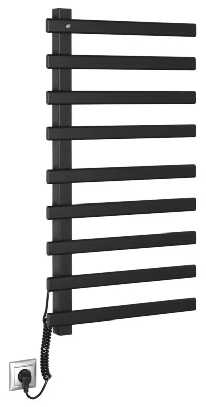 Pouze Dnes Sapho Elcor Elektrický Sušák Ručníků 480x920x50 Mm, 128 W, černá Mat