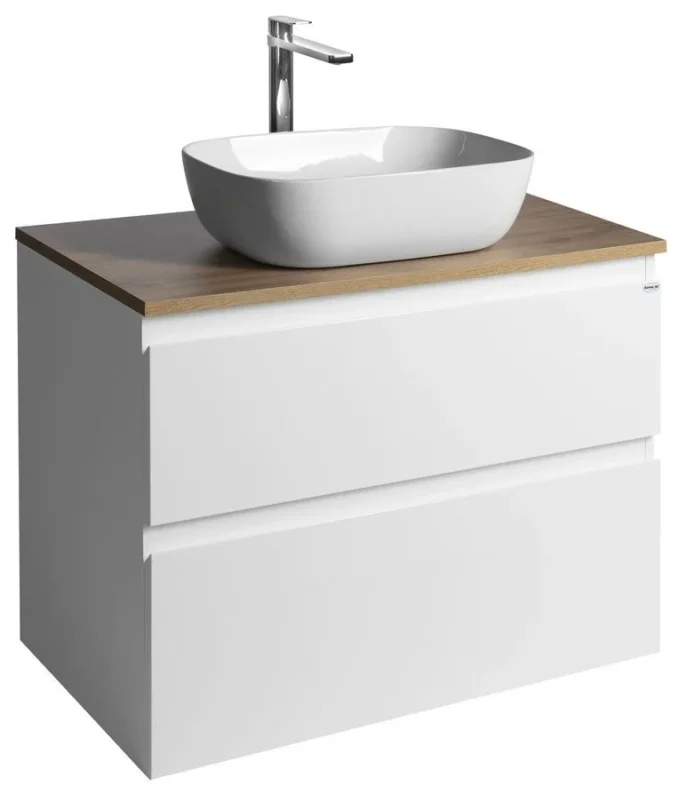 Aqualine Altair Skříňka S Deskou 78,5 Cm, Bílá/dub Emporio Sleva