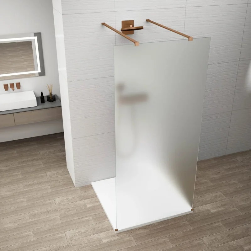 Polysan Esca Copper Matt Jednodílná Sprchová Zástěna Do Prostoru, Matné Sklo, 1100 Mm Zlevněný