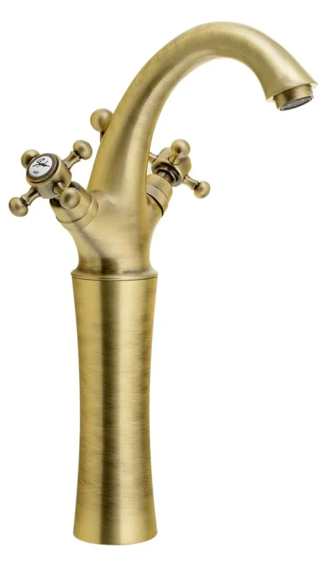 Vysoce Kvalitní Sapho Antea Stojánková Umyvadlová Baterie Vysoká S Výpustí, Výška 300mm, Bronz