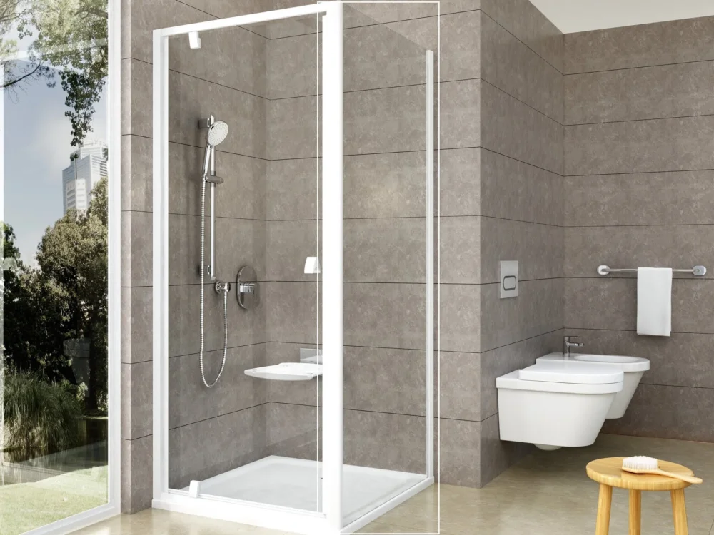 Pevná stěna Pivot PPS - PPS 100, bílá+transparent 90GA0100Z1 Bezpečná Platba