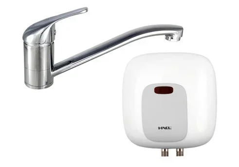Průtokový Beztlakový Ohřívač Vody Hapl, Příkon 3,5 Kw, S Pákovou Stojánkovou Baterií PO-HAPLSOL3113P21-3,5kW Poslední Šance