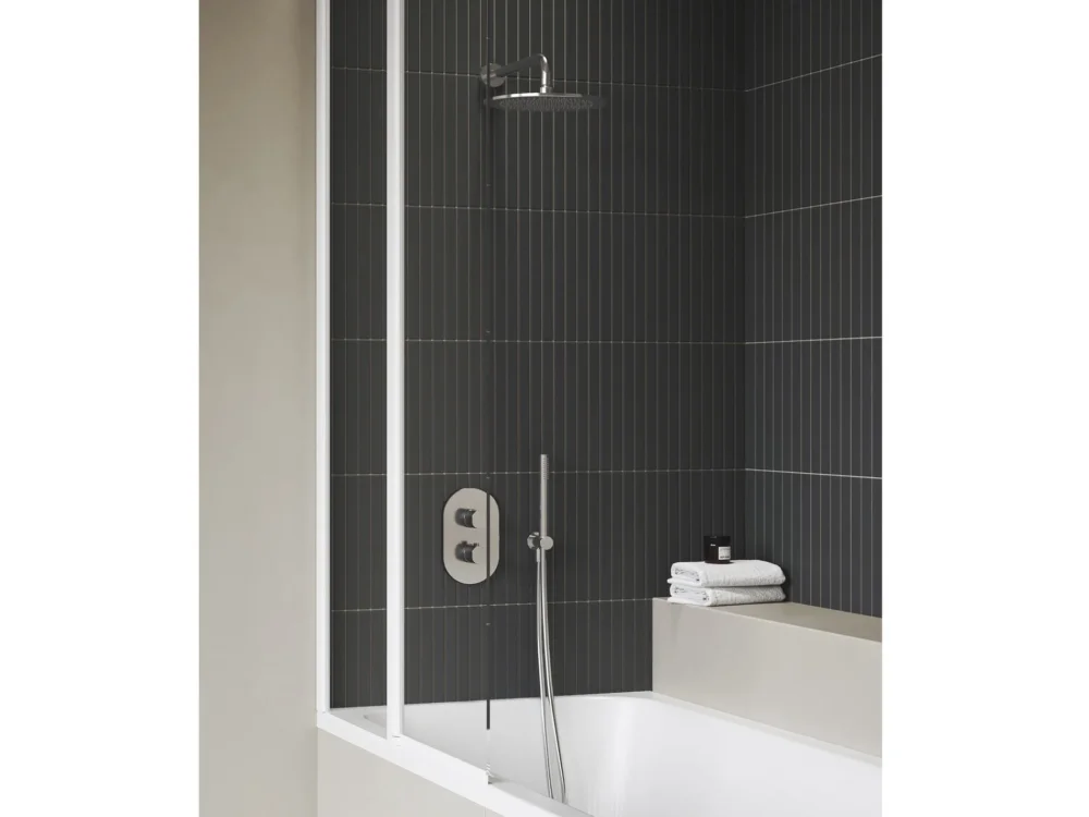 Termostatická podomítková baterie Chrome II CR II 063.00, s přepínačem, pro R-box - CR II 063.00CR.O2.RB071 Termostatická podomítková baterie 2-cestná bez tělesa, chrom X070455 Expresní Doručení