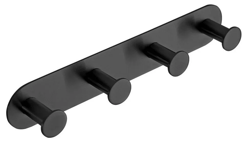 Ihned K Objednání Sapho X-round Black Samolepící čtyřháček, černá Mat