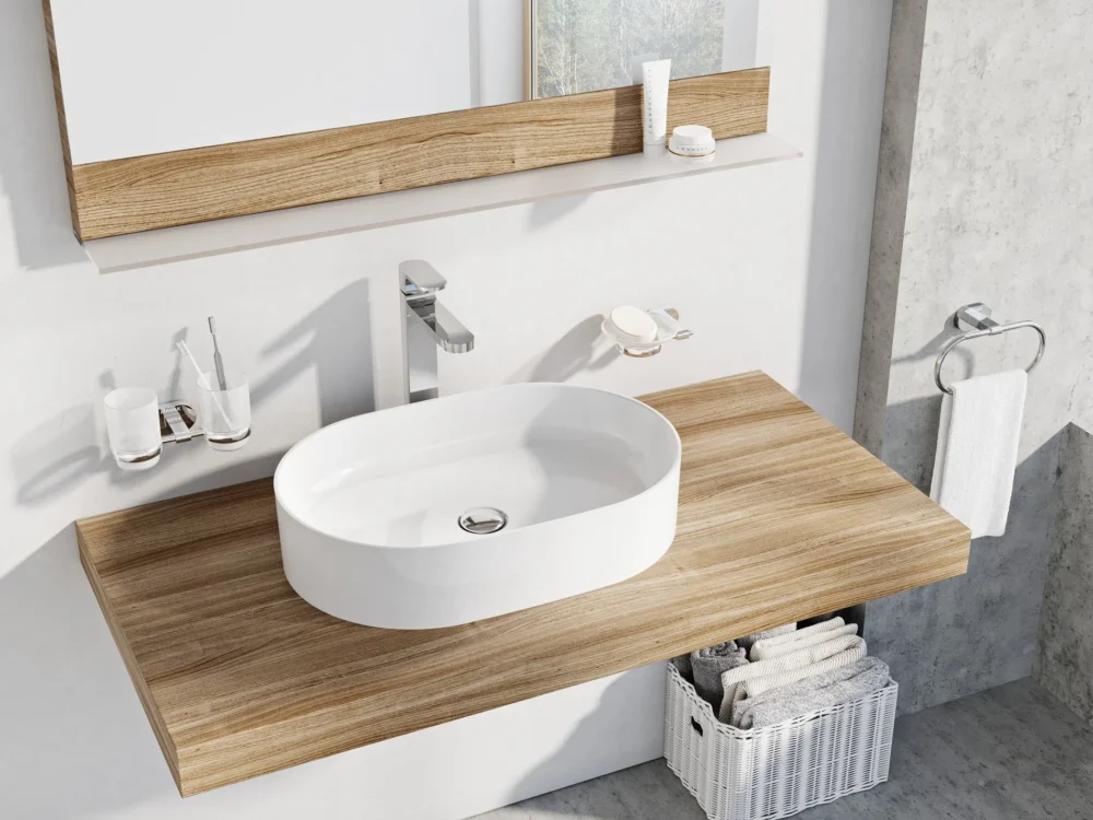 Umyvadlo Ceramic Slim O - Umyvadlo Ceramic Slim O 55, bez otvoru pro baterii, bez přepadu, bílá XJX01155001 Časově Omezené