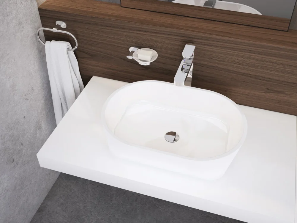 Must-Have Umyvadlo Solo - Umyvadlo Solo 58, bez otvoru pro baterii, bez přepadu XJX01358000