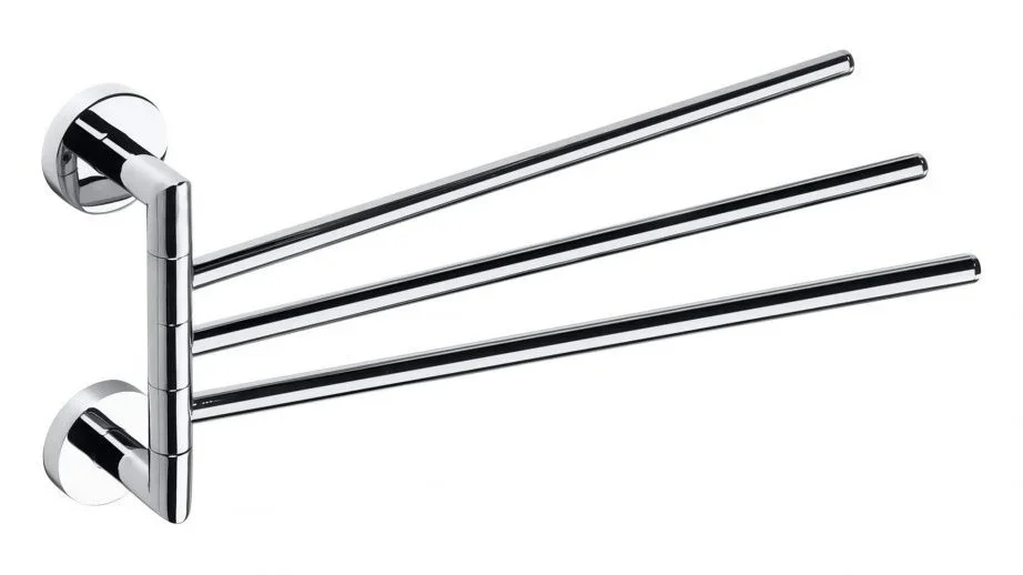 Dokud Zásoby Vydrží Sapho X-round Trojitý Držák Ručníků Otočný 380mm, Chrom