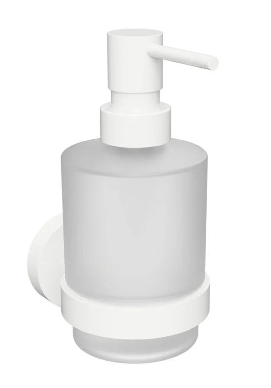 Sapho X-round White Dávkovač Mýdla 200ml, Mléčné Sklo, Bílá Mat Novinka