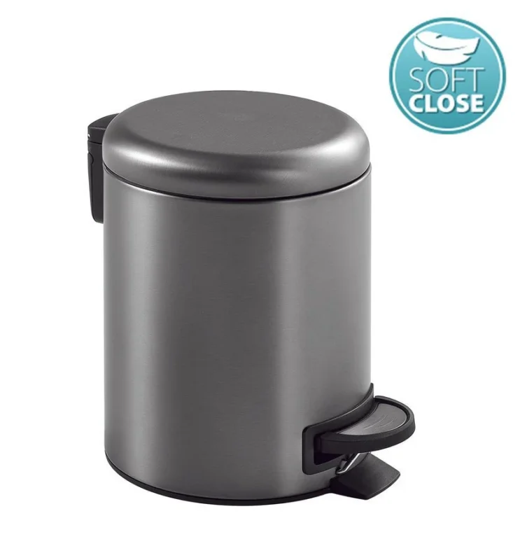 Ihned K Objednání Gedy Potty Odpadkový Koš 3l, Soft Close, Gun Metal