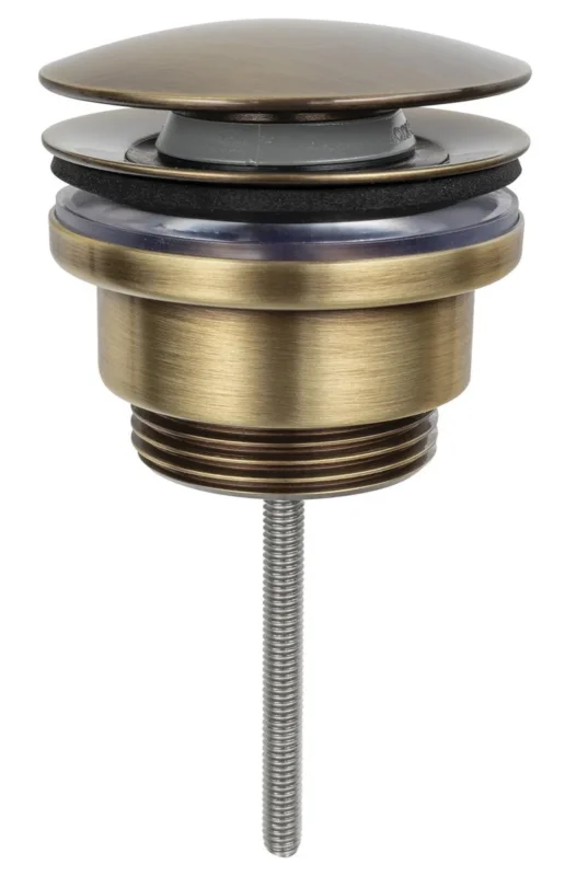 Sapho Umyvadlová Výpust 5/4“, Click-clack, Velká Zátka, 5-65mm, Bronz Speciální Cena