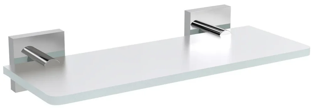 Akční Cena Sapho X-square Skleněná Police 200mm, Chrom/mléčné Sklo