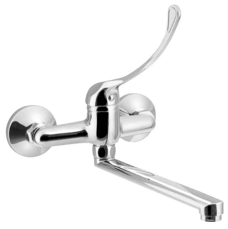 Aqualine 35 Nástěnná Baterie, Lékařská Páka, Ramínko Ploché, 220mm, Chrom Akce