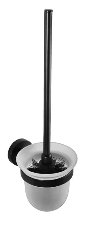 Speciální Cena Sapho X-round Black Wc štětka Závěsná, Mléčné Sklo, černá Mat
