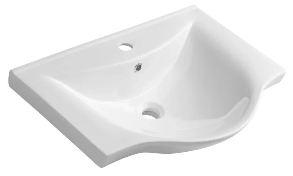 Rychlé Dodání Aqualine Zara 65 Keramické Umyvadlo Nábytkové 64,5x46cm, Bílá