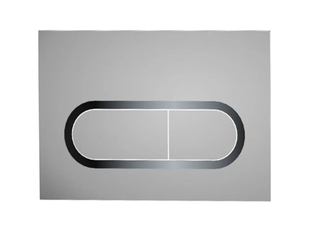 Ovládací tlačítko Chrome - WC tlačítko Chrome, satin X01454 Vysoce Kvalitní