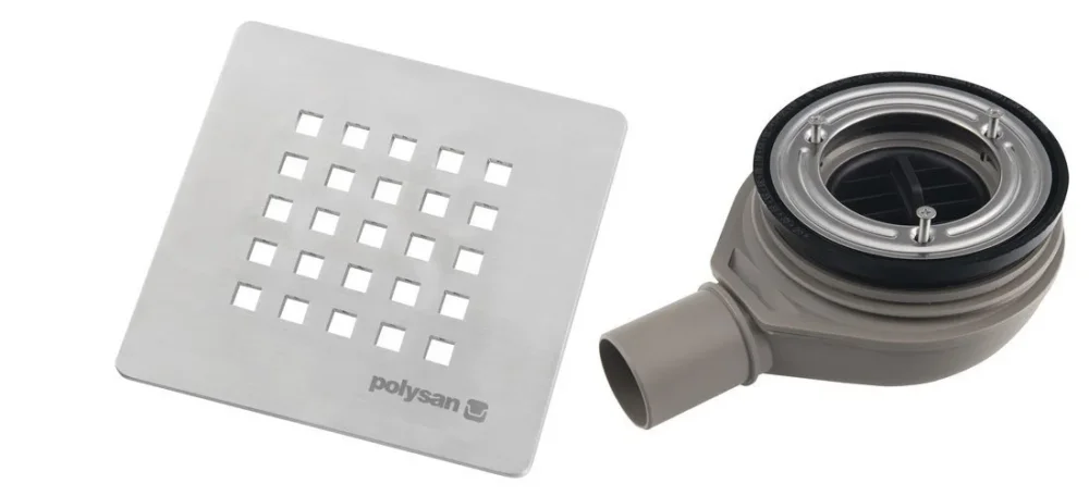 Polysan Treneca Vaničkový Sifon, Průměr 90mm, Dn40, Krytka Nerez Expresní Doručení