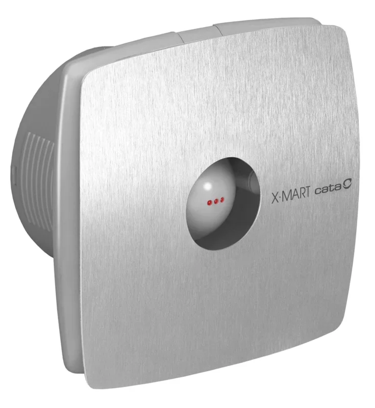 Nejlepší Volba Cata X-mart 10t Koupelnový Ventilátor Axiální S časovačem, 15w, Potrubí 100mm, Nerez Mat