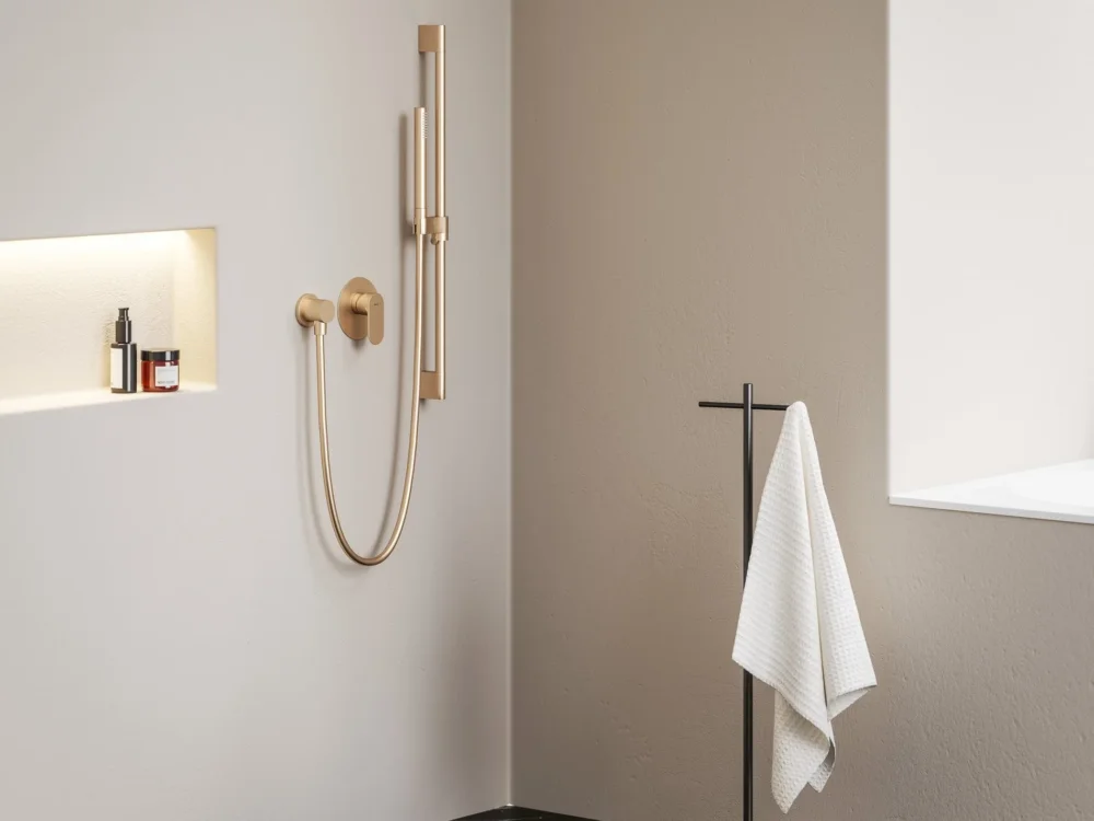 Odeslání Ihned Podomítková baterie Eleganta, bez přepínače - EL 062.60RGB.O1 Podomítková baterie 1-cestná s tělesem, růžové zlato kartáčované X070373