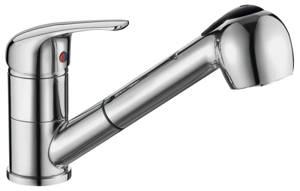 Aqualine 40 Stojánková Dřezová Baterie S Výsuvnou Sprškou, Chrom Pouze Dnes