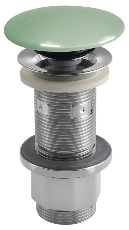 Levný Sapho Umyvadlová Výpust 5/4“, Click-clack, Betonová Zátka, 10-80mm, Zelená Pololesk