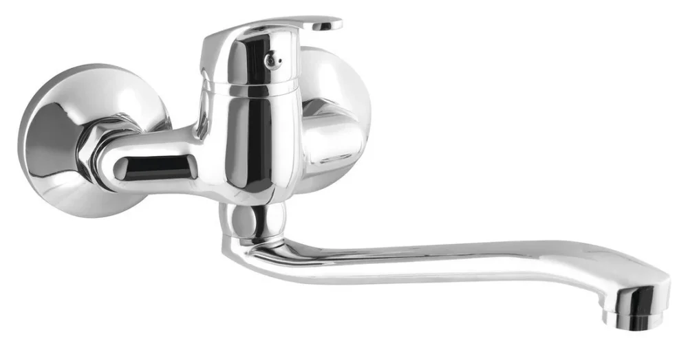 Aqualine 35 Nástěnná Baterie, Rozteč 100mm, Ramínko Ploché Zvýšené, Chrom Nejlepší Cena
