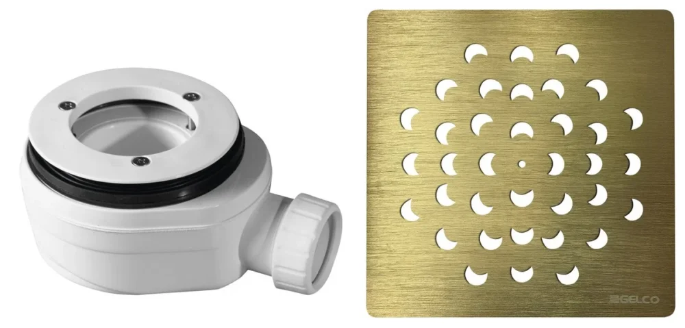 Must-Have Gelco Vaničkový Sifon, Průměr Otvoru 90 Mm, Dn40, Krytka Zlato