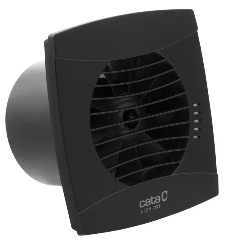 Výhodná Nabídka Cata Uc-10 T Koupelnový Ventilátor Axiální S časovačem, 8w, Potrubí 100mm, černá