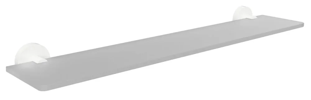 Sezónní Sleva Sapho X-round White Skleněná Polička, 600mm, Bílá Mat