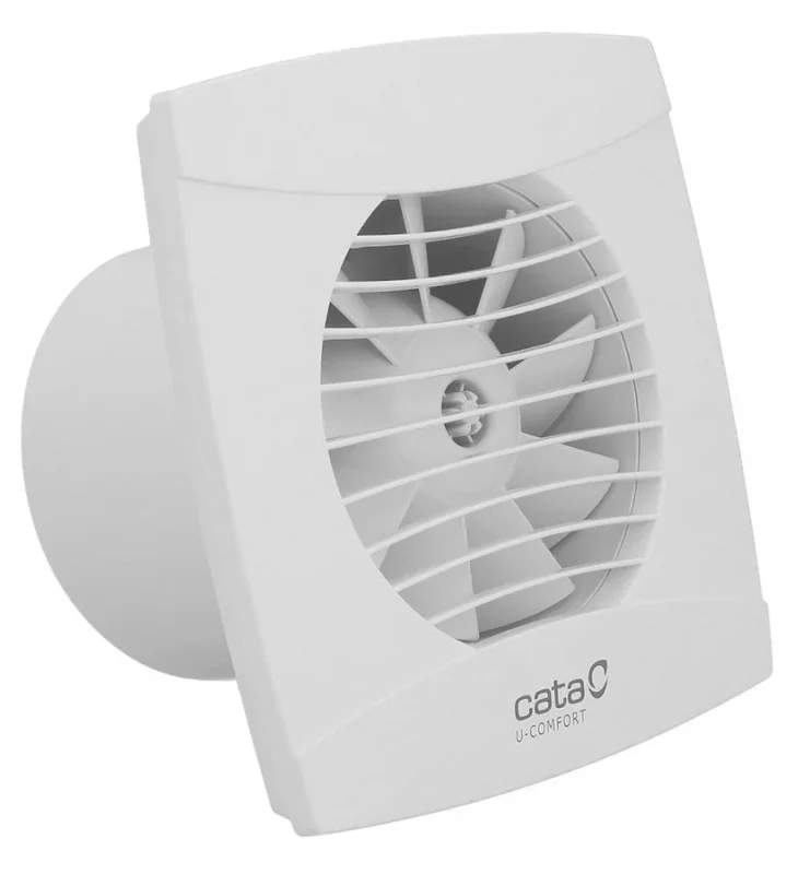 Vrácení Zdarma Cata Uc-12 T Koupelnový Ventilátor Axiální S časovačem, 12w, Potrubí 120mm, Bílá