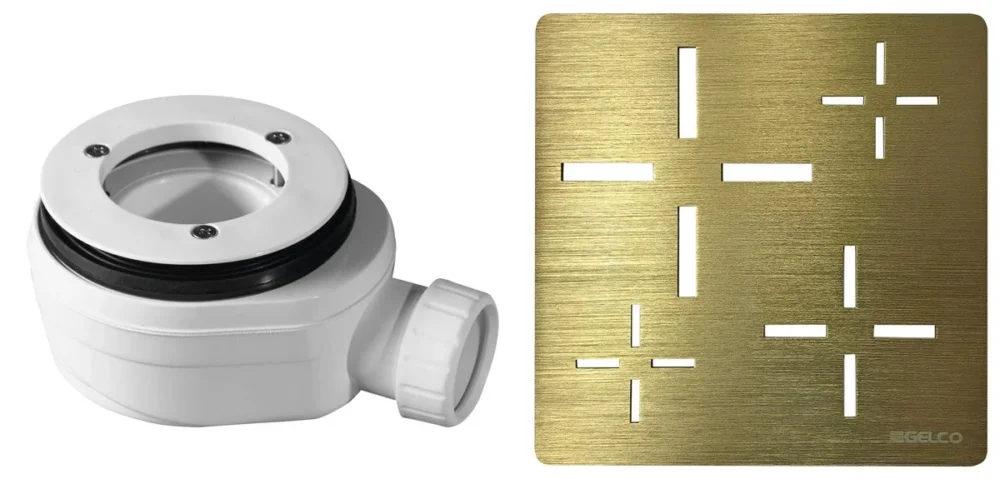 Gelco Vaničkový Sifon, Průměr Otvoru 90 Mm, Dn40, Krytka Zlato Nejlepší Volba