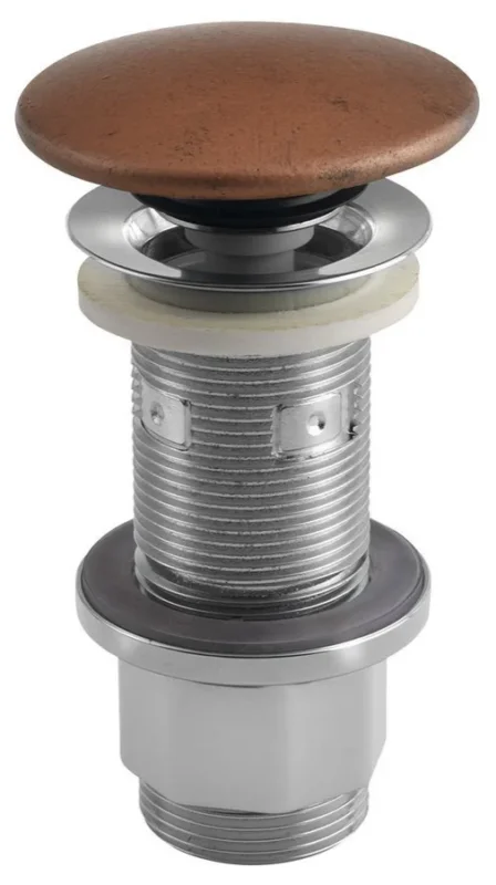 Objednat Nyní Sapho Umyvadlová Výpust 5/4“, Click-clack, Betonová Zátka, 10-80mm, Měď Mat