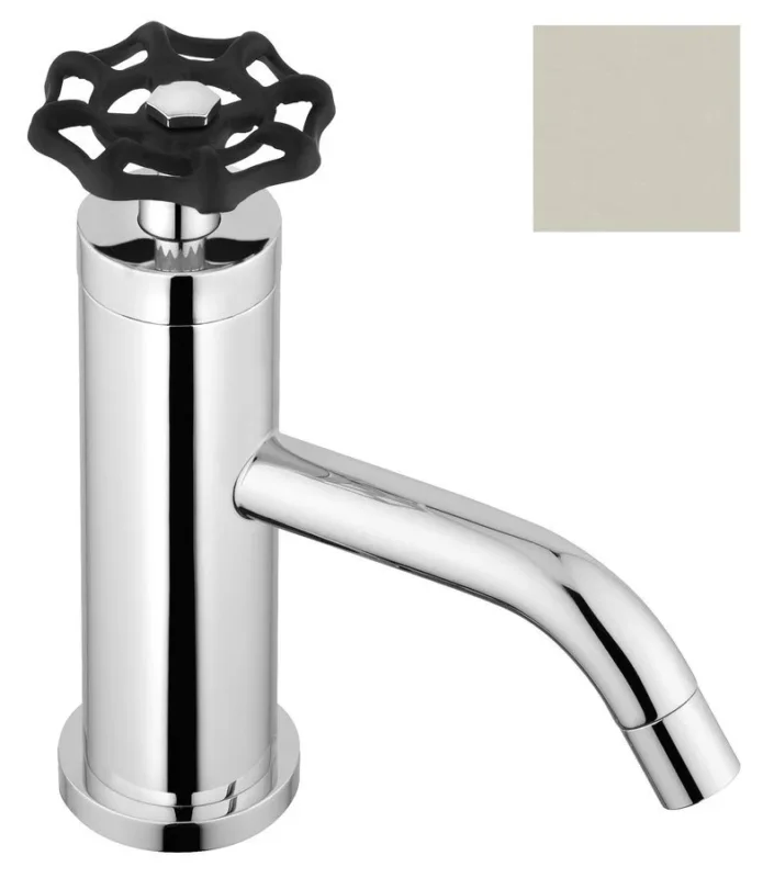 Sapho Industry Stojánková Umyvadlová Baterie, Výška 162 Mm, Nikl/černá Akční Cena