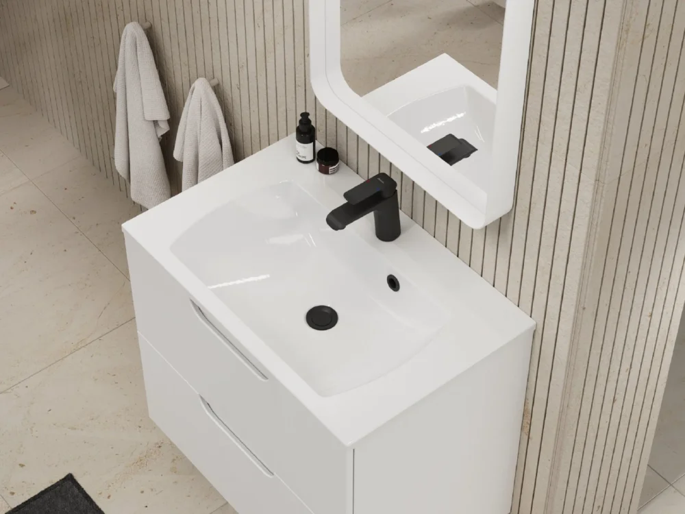 Značkový Umyvadlo Classic Slim - Umyvadlo Classic Slim 60, s otvorem pro baterii, s přepadem XJX01160004