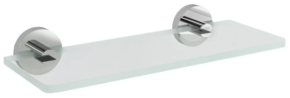 Pouze Dnes Sapho X-round Skleněná Police 200mm, Chrom/čiré Sklo