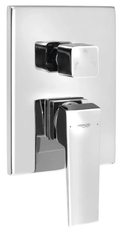 Rychlé Dodání Aqualine Ritmo Podomítková Sprchová Baterie, Box, 3 Výstupy, Chrom
