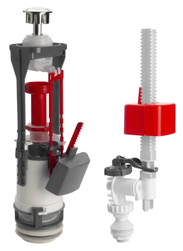 Akční Nabídka Sapho Splachovací Souprava S Dual Tlačítkem, Spodní Napouštění 1/2", Chrom