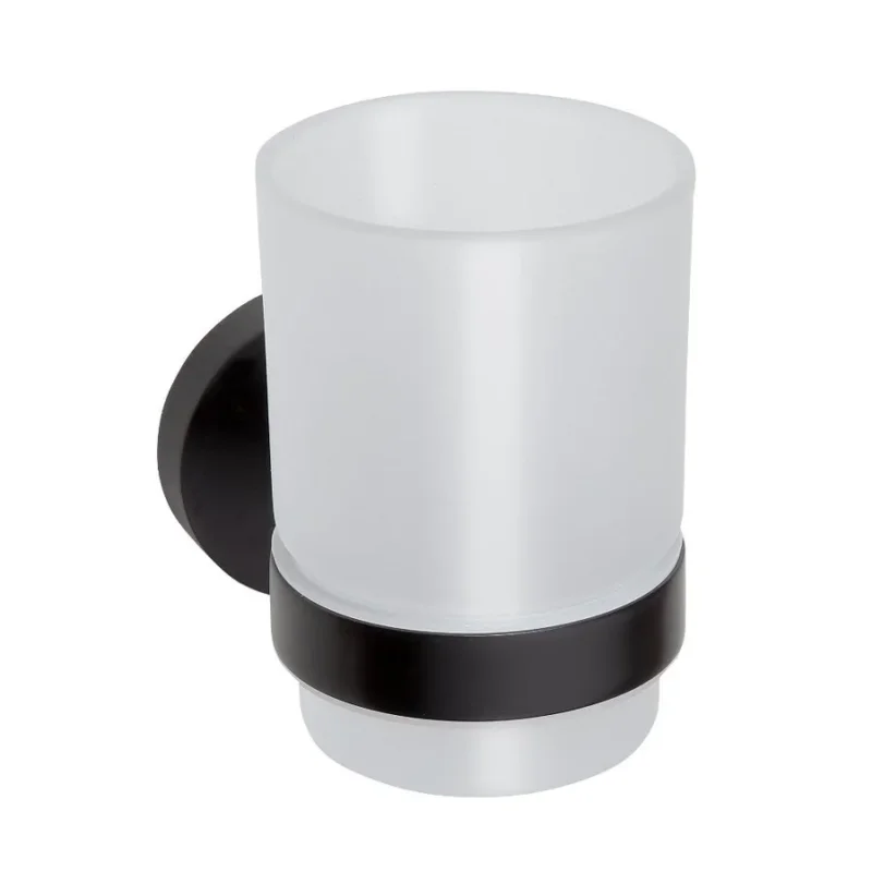 Poslední Šance Sapho X-round Black Sklenka, Mléčné Sklo, černá Mat
