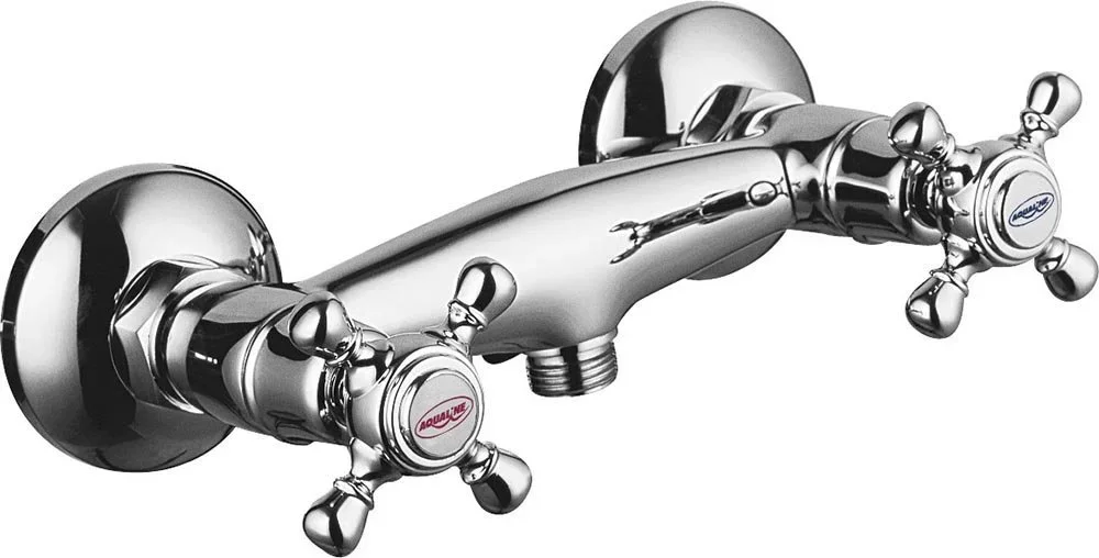 Aqualine Victoria Nástěnná Sprchová Baterie, Chrom Autentický