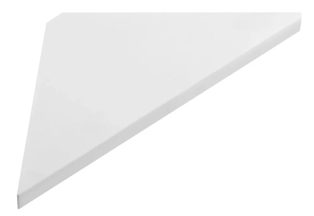 Časově Omezené Sapho Abeline Rohová Police Rockstone 250x250mm, Bílá Mat