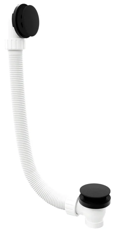Omezená Nabídka Polysan Vanová Souprava, Click-clack, Délka 1200mm, Zátka 72mm, černá Mat
