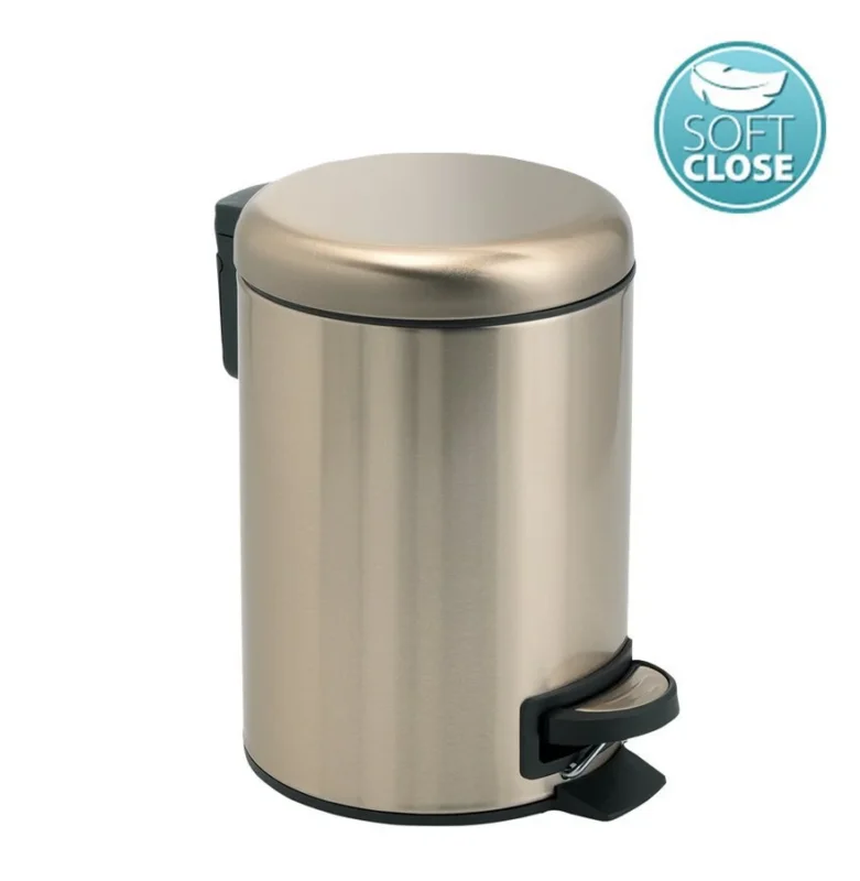 Bezpečná Platba Gedy Potty Odpadkový Koš 5l, Soft Close, Zlato Mat