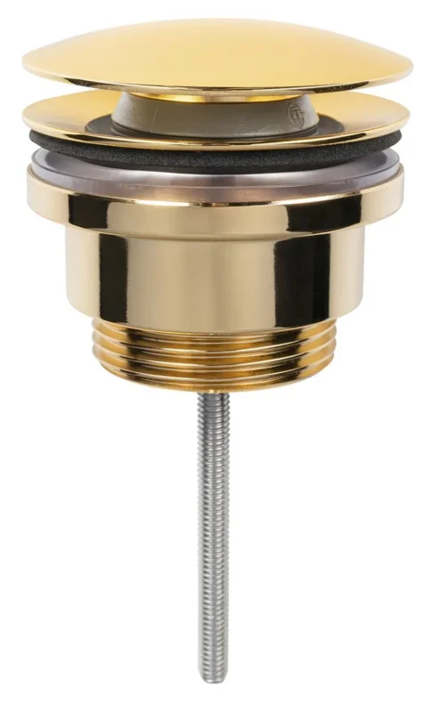 Akční Cena Sapho Umyvadlová Výpust 5/4“, Click-clack, Velká Zátka, 5-65mm, Zlato