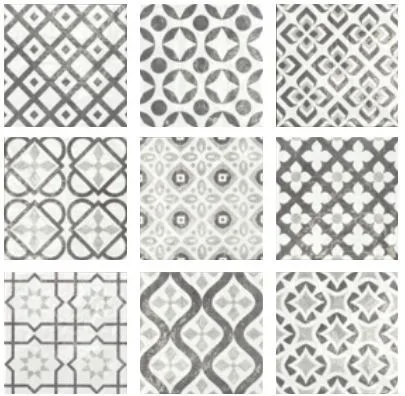 Oblíbený Retro dekor La Fenice Polveri Vietresi Wall Decoro Capri 22,5x22,5 - Mix