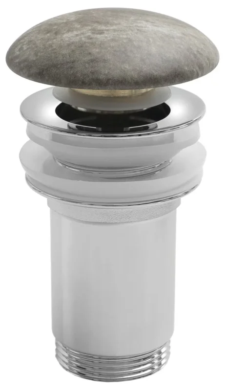 Sapho Umyvadlová Výpust 5/4“, Click-clack, Keramická Zátka, 10-50mm, Breccia Mramor Finální Výprodej