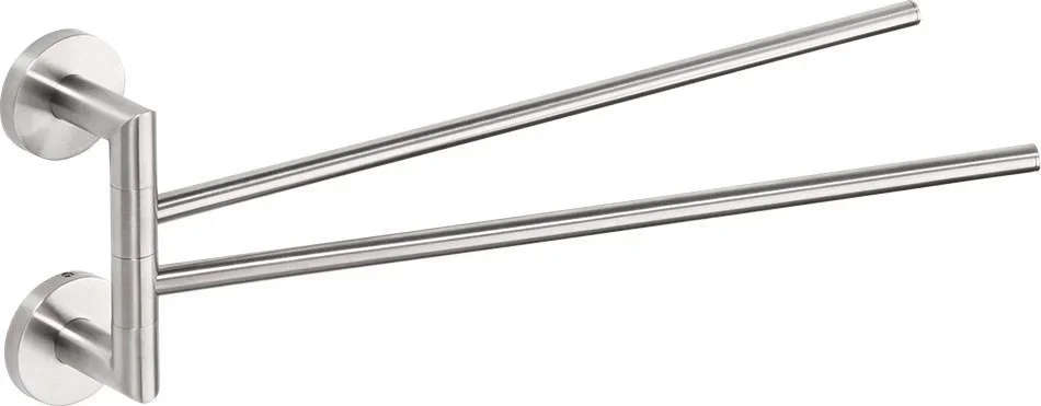 Sapho X-steel Dvojitý Držák Ručníků Otočný 370mm, Nerez Mat Sleva