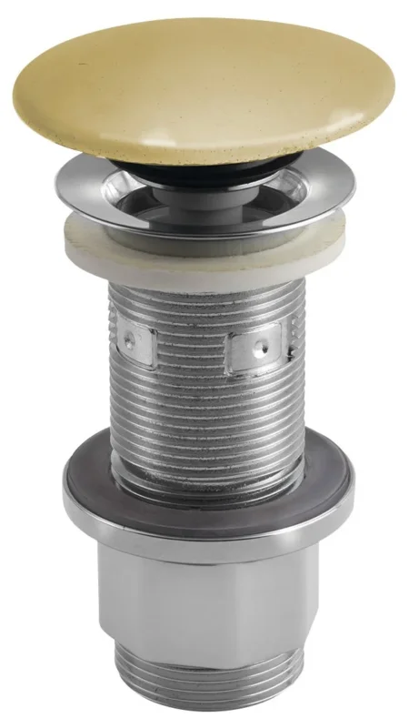 Výprodej Sapho Umyvadlová Výpust 5/4“, Click-clack, Betonová Zátka, 10-80mm, žlutá Pololesk