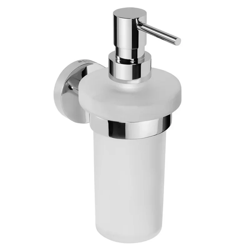 Sapho X-round Dávkovač Mýdla 230ml, Mléčné Sklo, Chrom Cenová Bomba
