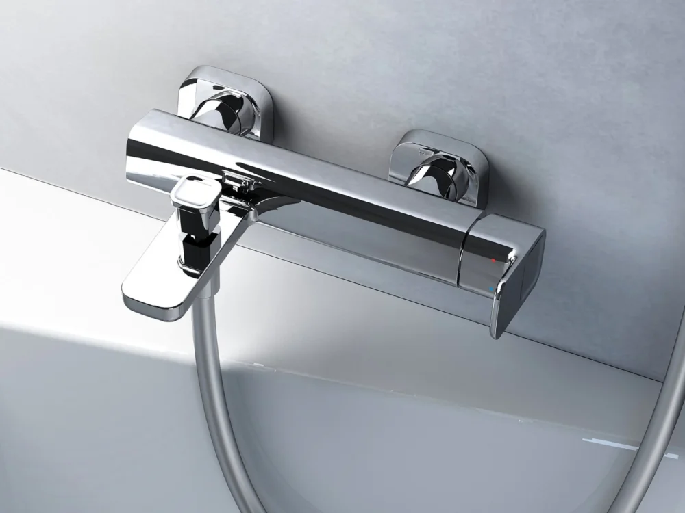 Vanová nástěnná baterie 10° - TD 022.00CR Vanová nástěnná baterie bez sprchového setu, chrom X070065 Časově Omezené