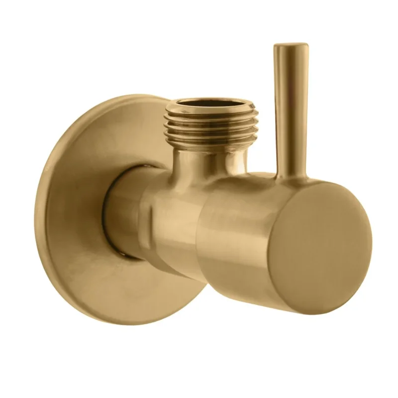 Hit Sezóny Sapho Rohový Ventil S Keramickým Vrškem 1/2"x3/8", Zlato Mat